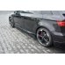 Накладки сплиттеры на пороги Вариант2 на Audi RS3 8V Sportback рестайл